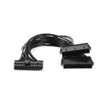 Cable divisor 24 pines para conectar 2 fuentes ATX a una PC, ideal mineria NISUTA - NSCAL24M