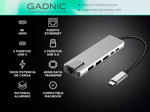 Adaptador USB C Hub Para Mac Apple 6 en 1