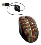 Mouse Optico Usb Con Cable Retractil Pc Notebook Gtia Oficial