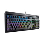 Teclado gamer Corsair K68 QWERTY Cherry MX Red español color negro con luz RGB