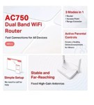 Router Wifi Mercusys Mr20 Dual Band Ac750 Inalamb 750mbps