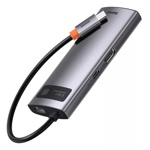 Hub Usb Adaptador 6 Puertos Baseus A00877 Pd 100w Hdmi + Gbe