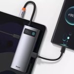 Hub Usb Adaptador 6 Puertos Baseus A00877 Pd 100w Hdmi + Gbe