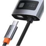 Hub Usb Adaptador 6 Puertos Baseus A00877 Pd 100w Hdmi + Gbe