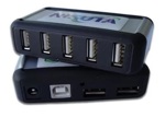 Hub Multi Usb De 7 Puertos Nisuta Adaptador Con Alimentacion