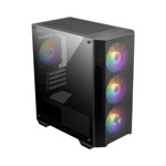 GABINETE MATX MSI MAG FORCE M100A ACRILICO 3 COOLER RGB BLACK