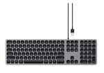 Teclado De Aluminio Satechi Con Cable Usb Key Pad Apple iMac Gris