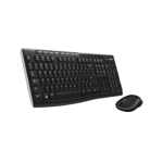 TECLADO Y MOUSE LOGITECH MK270 WIRELESS USB NEGRO (920-004432)