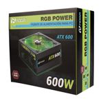 FUENTE 600W NOGA ATX-600RGB RGB NEGRA