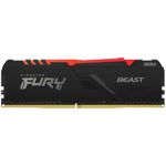 Memoria Udimm Kingston Fury Beast Rgb Ddr4 16Gb 3200Mh (Kf432C16Bba16-Tw)