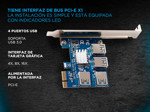Adaptador Pcie 1x A 4 Usb Multiplicador Riser Mineria Cripto