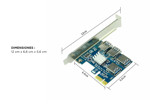 Adaptador Pcie 1x A 4 Usb Multiplicador Riser Mineria Cripto
