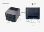 Impresora de Térmica de Etiquetas XPrinter 410B Botón Multifuncional