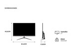 Monitor LED Gadnic 27 pulgadas Alta Resolución