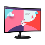 MONITOR 24" SAMSUNG S3 C36C LS24C360EALX GAMER CURVO FULLHD HDMI 75HZ NEGRO
