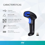 Lector Código de Barra Inalámbrico Nictom YHD-6200W Usb