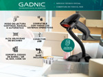 Lector Código de Barras Gadnic 2D USB Lee QR Alta Velocidad de Lectura + Soporte