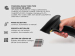 Lector Código de Barras Gadnic 2D USB Lee QR Alta Velocidad de Lectura + Soporte