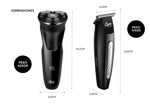 Kit barberia Afeitadora Wet-Dry Gadnic + Patillera Profesional