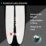 Maquina Afeitadora Inalámbr. Bat. Litio 600mAh Wmark NG-992