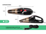 Aspiradora de Mano 12v Para Auto Portátil 108w Filtro HEPA Cable 4,5Mts