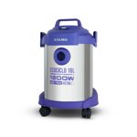 Aspiradora De tacho Yelmo Ecociclo 16L 16L plateada y índigo 220V-240V 50Hz AS-3314