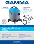 Aspiradora Gamma 35 Lts Polvo/liquido 1400w G2204ARA