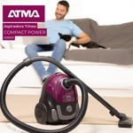 Aspiradora Atma As8933pi 1500w Bolsa De Tela 1,5l Violeta