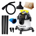 Aspiradora Stanley Sl19301-4b 1300w 15lts Ac Inox Polvo Agua