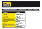 Aspiradora Lavatapizados Polvo Liquido 20l 1400 W Bta 133001