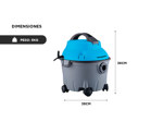 Aspiradora de Tacho Gamma 12 lts 1000W Seco Humedo G2202