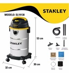 Aspiradora De Tacho Stanley Sl19138 19lt 1300w Polvo Liquido