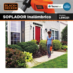 Soplador De Hojas Inalambrico Black Decker Lsw221 20v Jardin