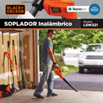 Soplador De Hojas Inalambrico Black Decker Lsw221 20v Jardin