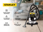 Aspiradora Stanley 1300 Watts 15Lts Polvo y Líquido Acero Inoxidable