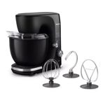 BATIDORA DE MESA PHILIPS HR7912/90 10 VELOCIDADES 650W 5L BOWL PLANETARIA NEGRA