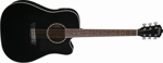 Guitarra Electroacustica Washburn Ad5Ce Natural Apprentice Series Black