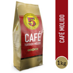 Cafe 5 Hispanos Torrado Molido 1 kilo