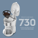 Cafetera eléctrica Electrolux Inox ECM21 1,2L