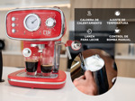 Cafetera Express Gadnic CME08 Home Pro 1050W 19 Bar Con Espumador