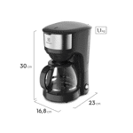 Cafetera eléctrica Electrolux Inox ECM20 1,2L