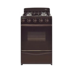 Cocina Ormay Okey Petit multigas 4 hornallas marrón puerta con visor