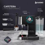 Cafetera Express Suono Acero Inoxidable 1.5 L 20 Bares 1350 W CSI