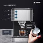 Cafetera Express Suono Acero Inoxidable 1.5 L 20 Bares 1350 W CSI