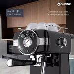 Cafetera Espresso Vintage Suono Acero Inox 1.5 L Espumador CSI