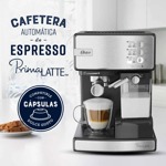 Cafetera Oster PrimaLatte BVSTEM6603 expreso y capsula