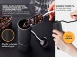 Molinillo de Café Manual Gadnic Profesional Con Regulador de Molida