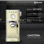 Cafetera Espresso Slim 20 Bar 1350w 1.1 Litros