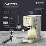 Cafetera Espresso Slim 20 Bar 1350w 1.1 Litros