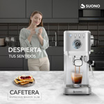 Cafetera Espresso Slim 20 Bar 1350w 1.1 Litros